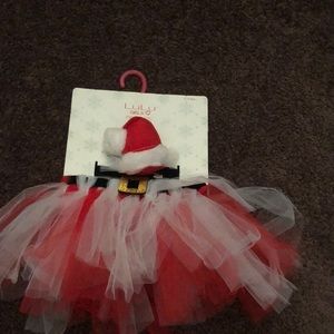 Baby girl Christmas tutu with headband
